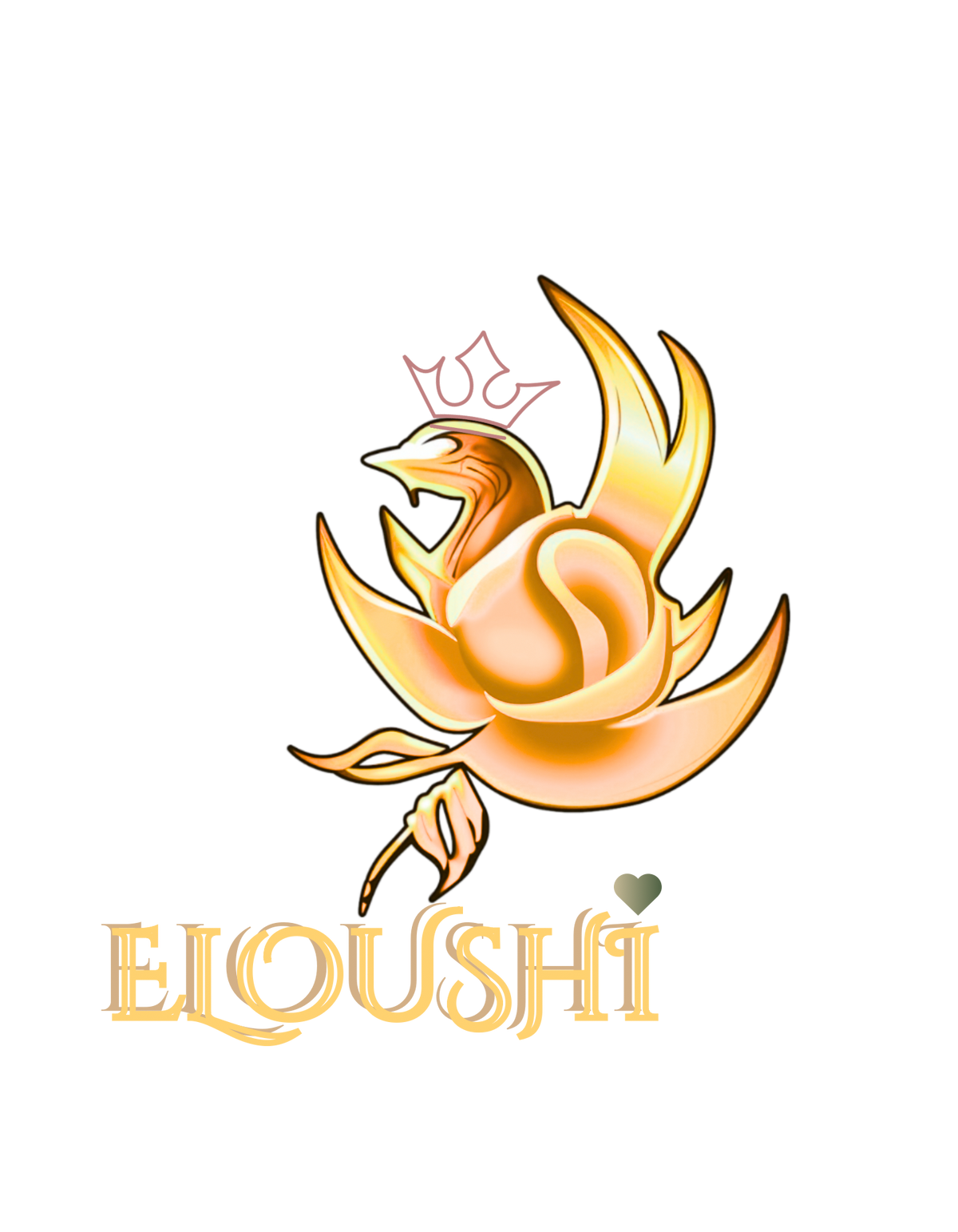 Eloushi Gold Phoenix Crown Tee