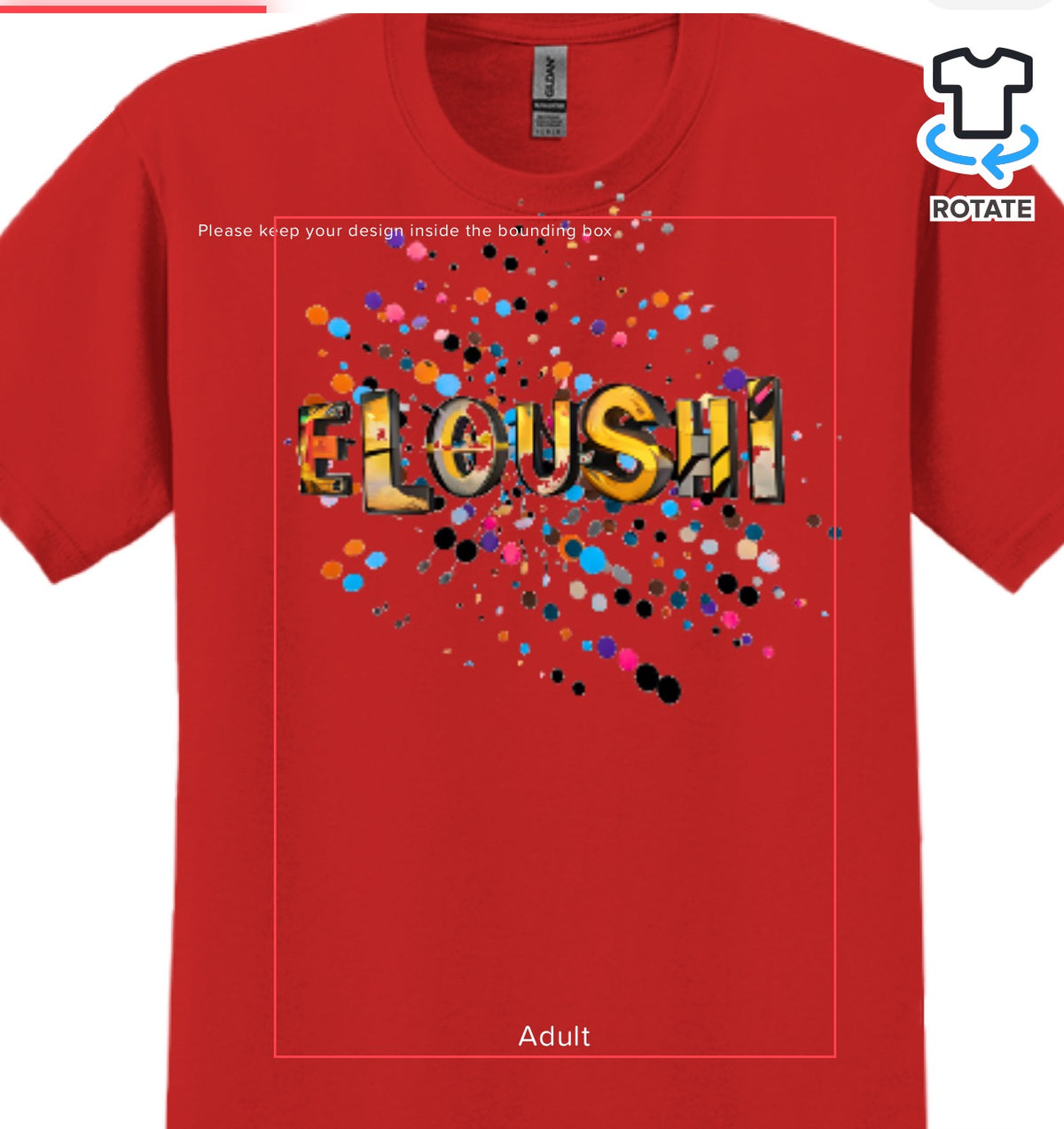 Eloushi Confetti Splatter Tee