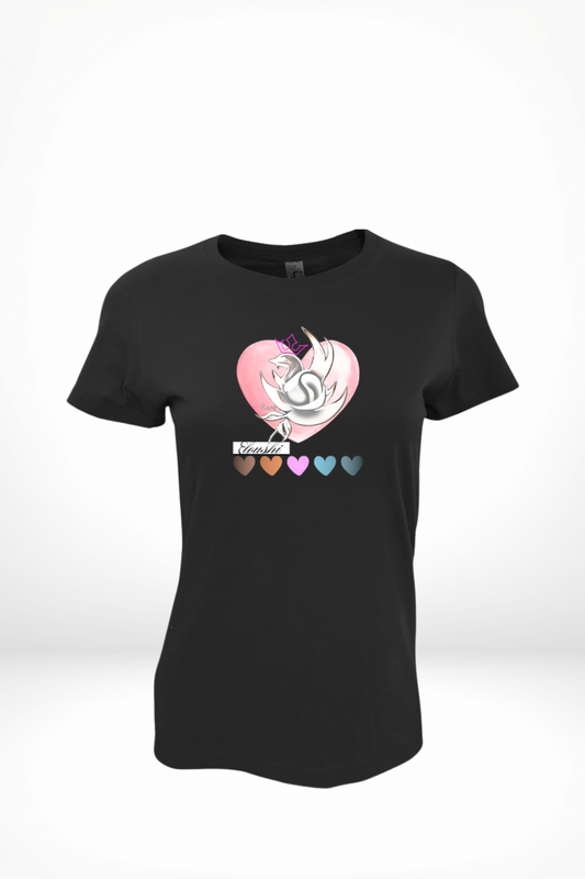 Woman’s Eloushi Yellow Five Heart Tee