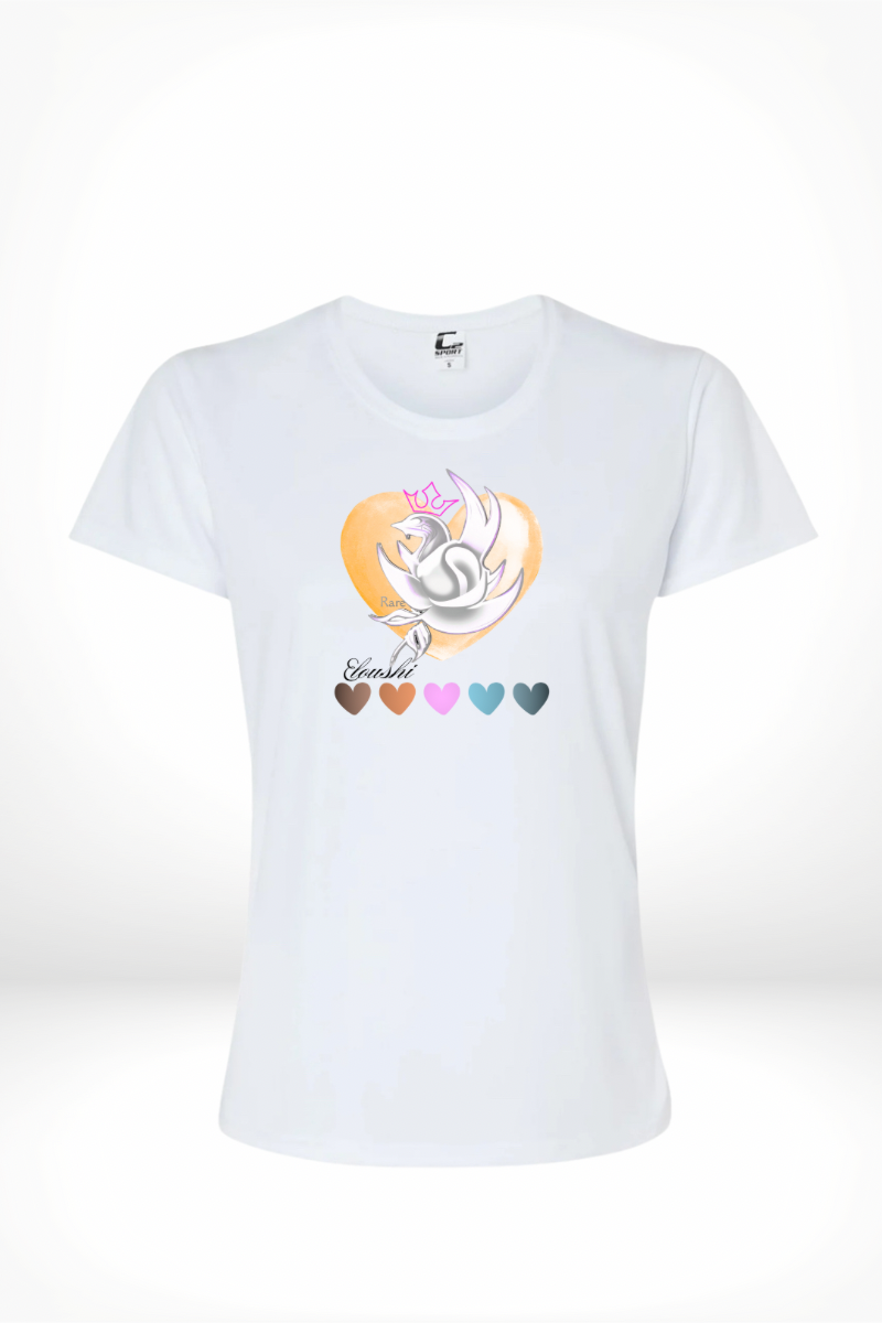 Woman’s Eloushi Yellow Five Heart Tee