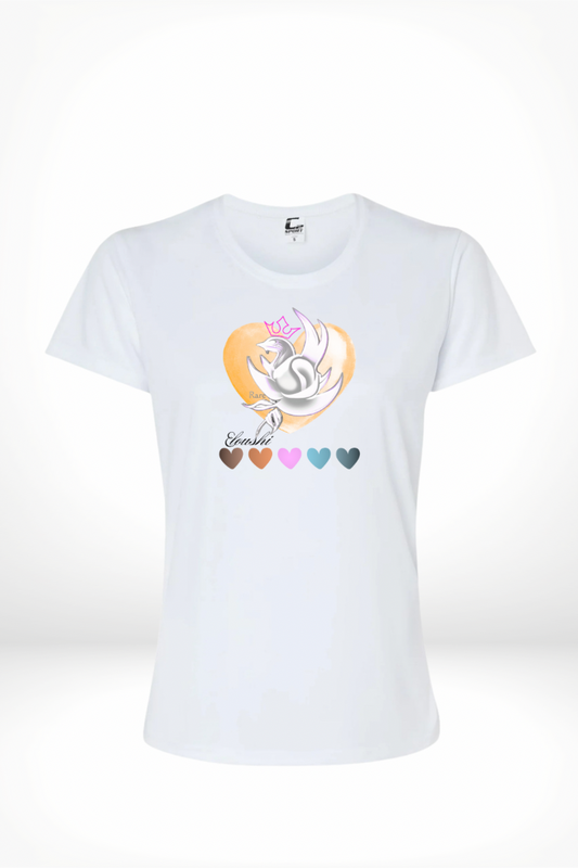 Woman’s Eloushi Yellow Five Heart Tee