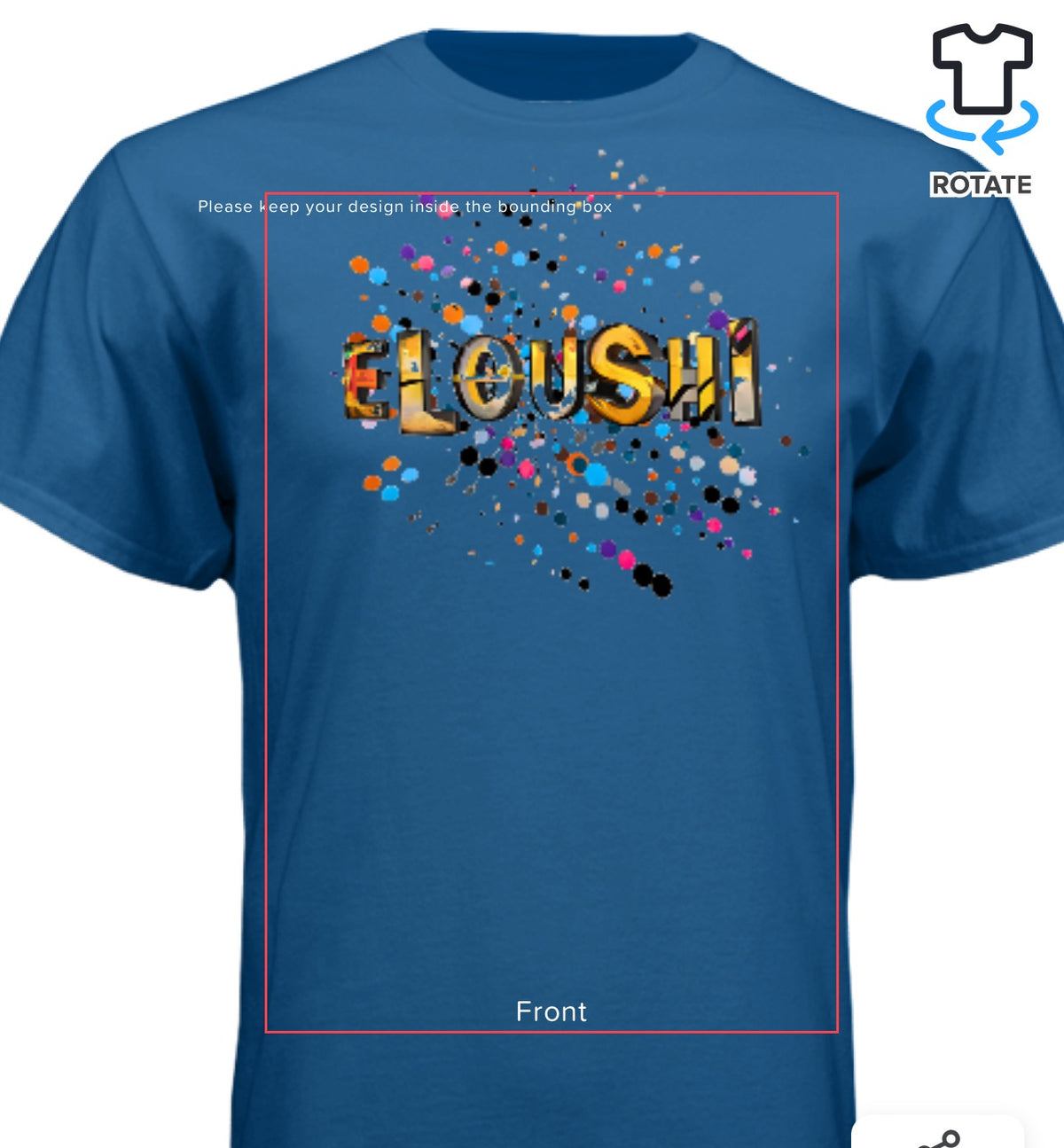 Eloushi Confetti Splatter Tee