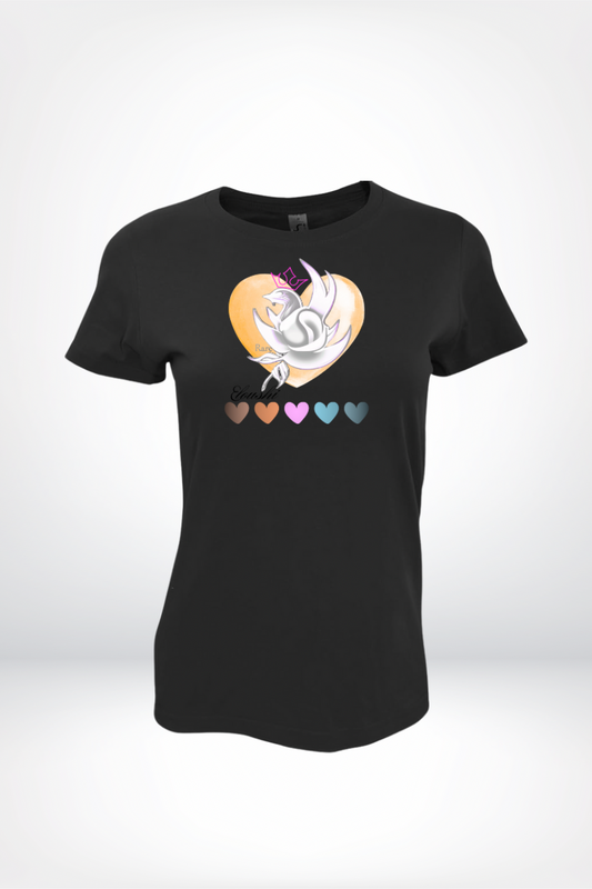 Woman’s Eloushi Yellow Five Heart Tee