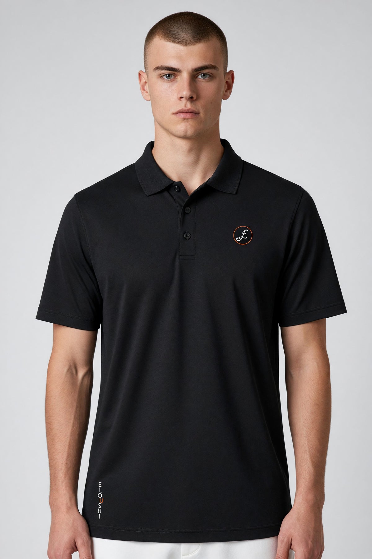 Eloushi Black Performance Shirt - model shot