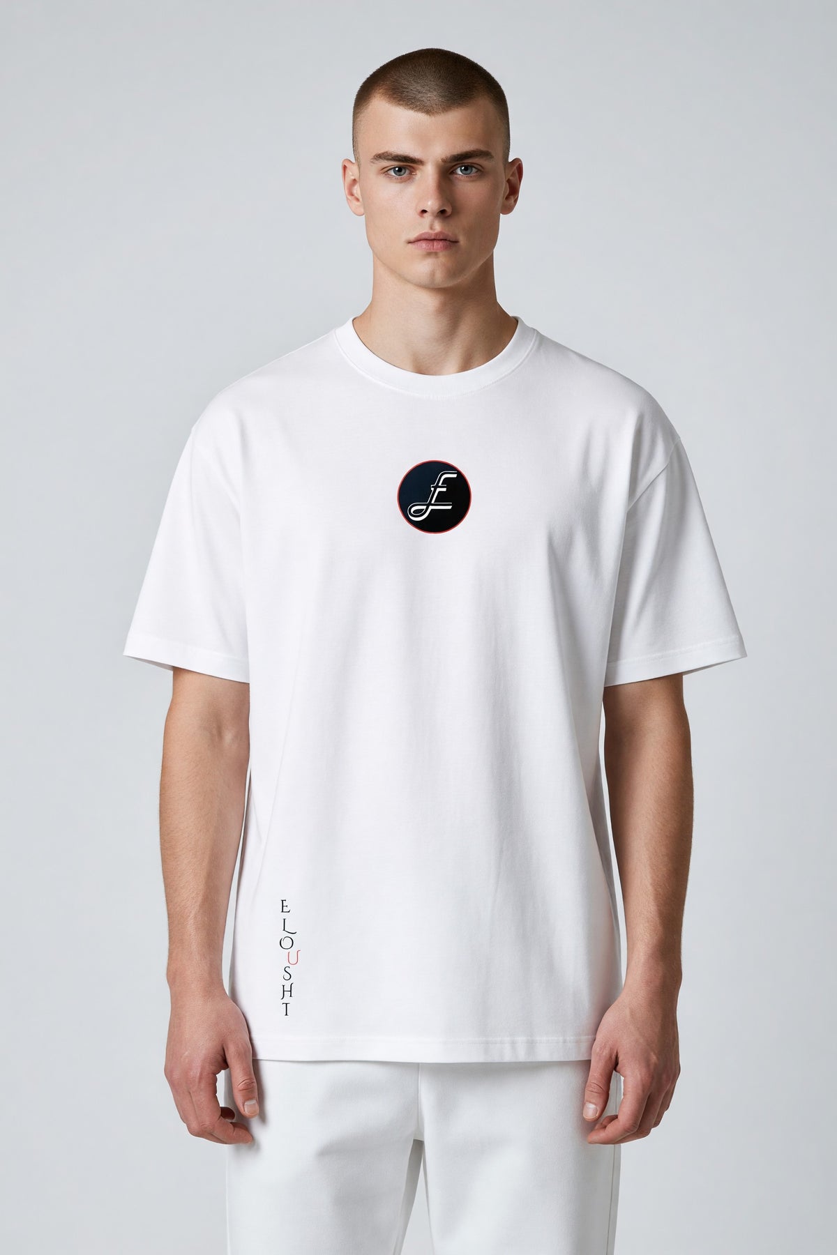 Eloushi Circle Chest Tee - model shot