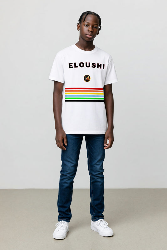 Eloushi Collegiate Stripe Tee
