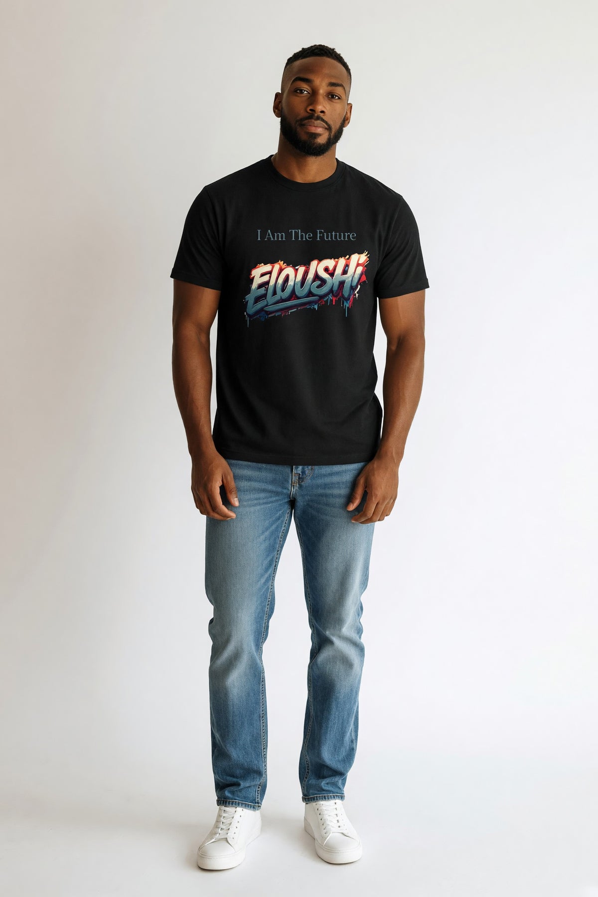 Eloushi Future Graffiti Tee - model shot