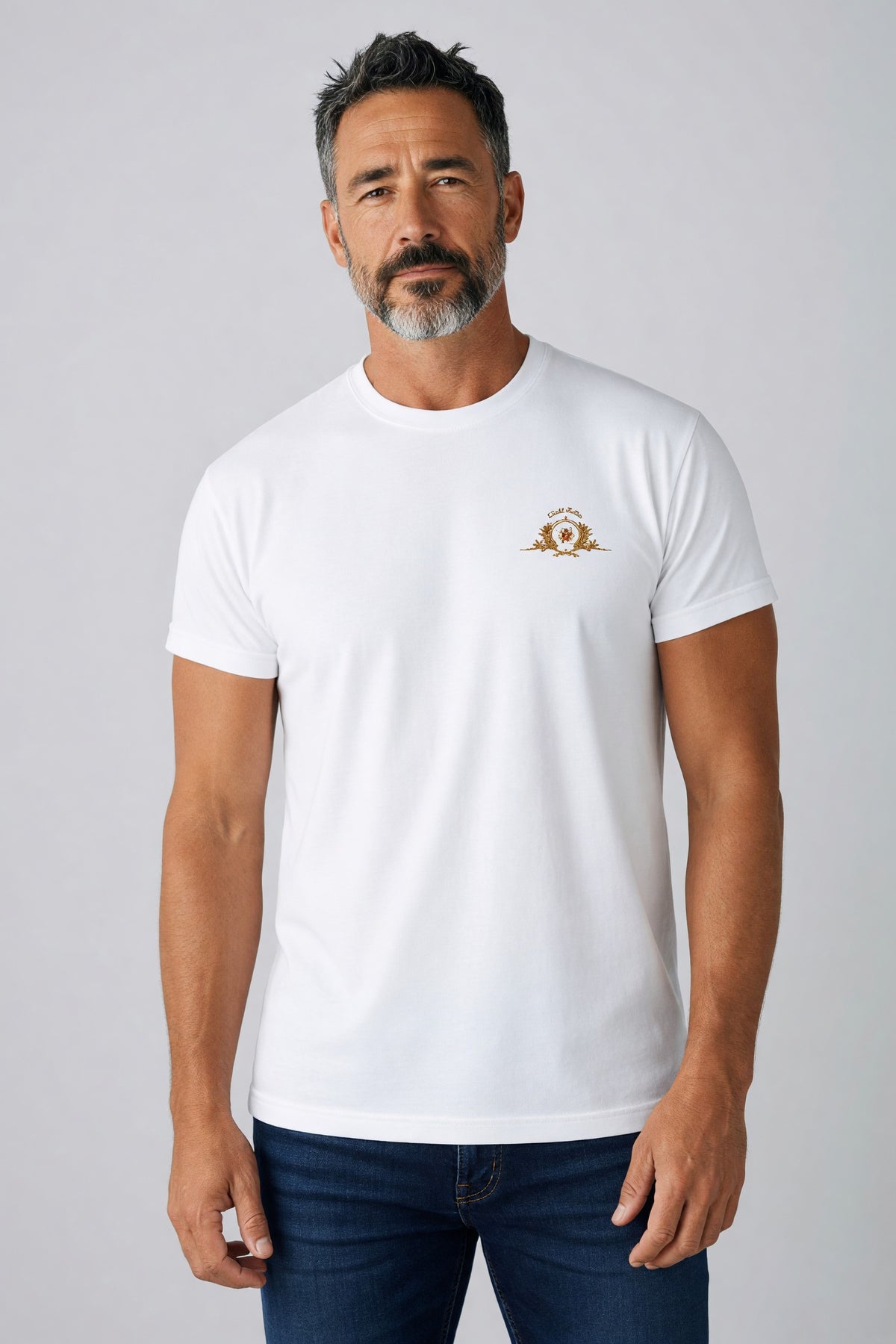 Eloushi Gold Emblem Tee - model shot