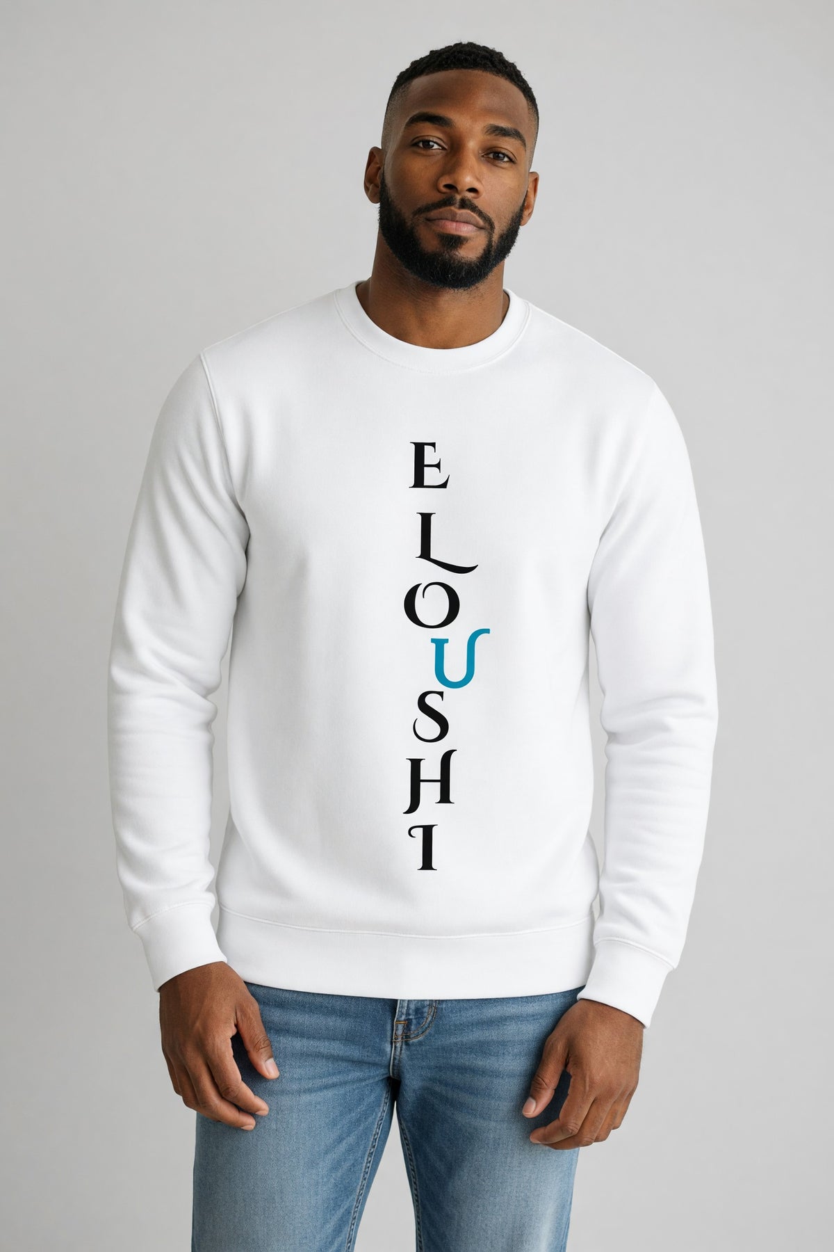 Eloushi Knitted Sweater - model shot