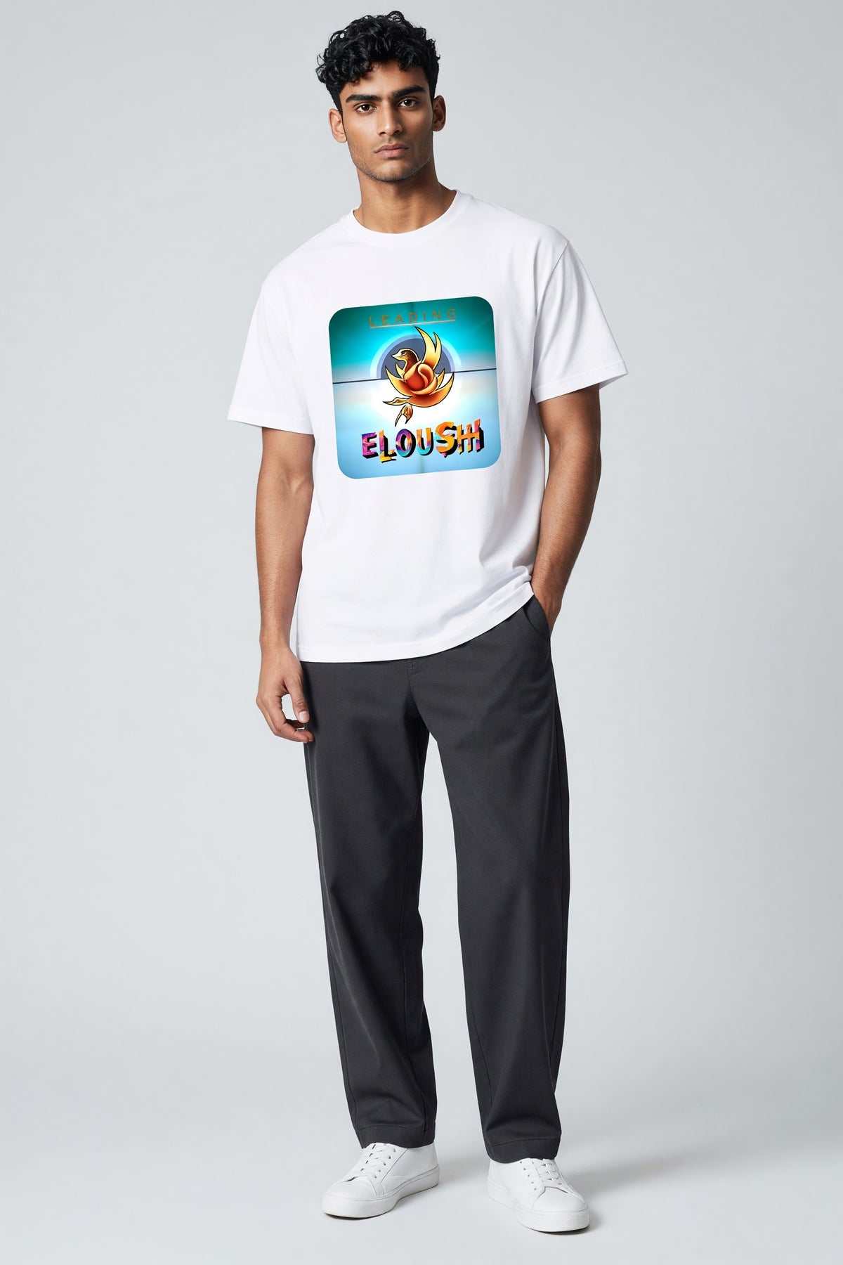 Eloushi Leading Phoenix Tee - model shot