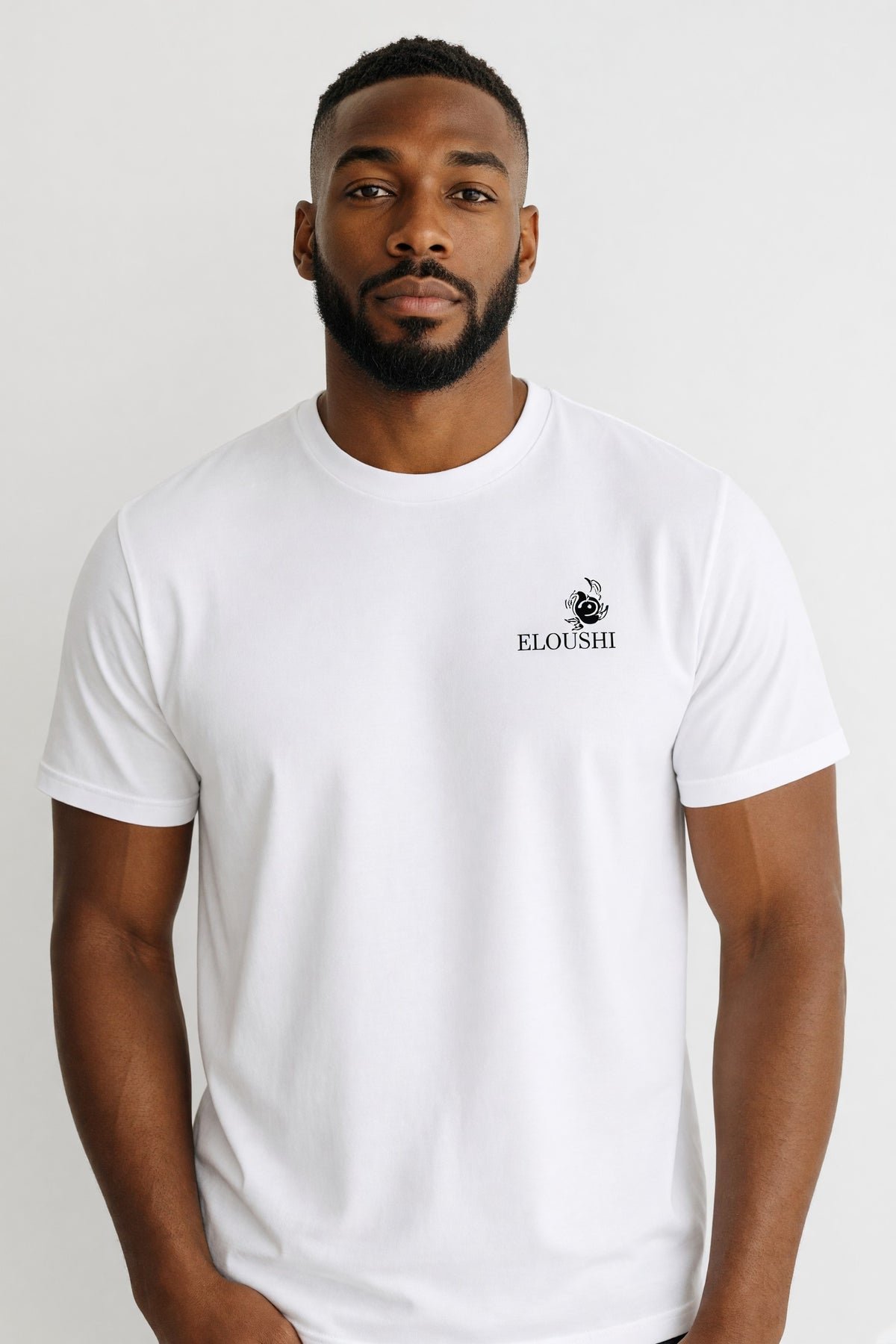 Eloushi Mini Chest Tee - model shot