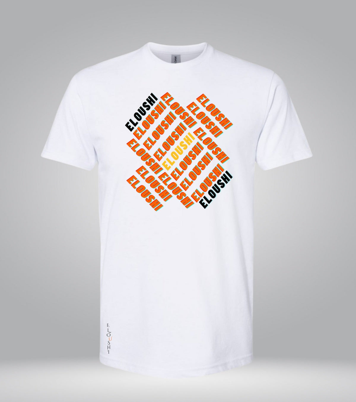 Eloushi Orange Geo Tee