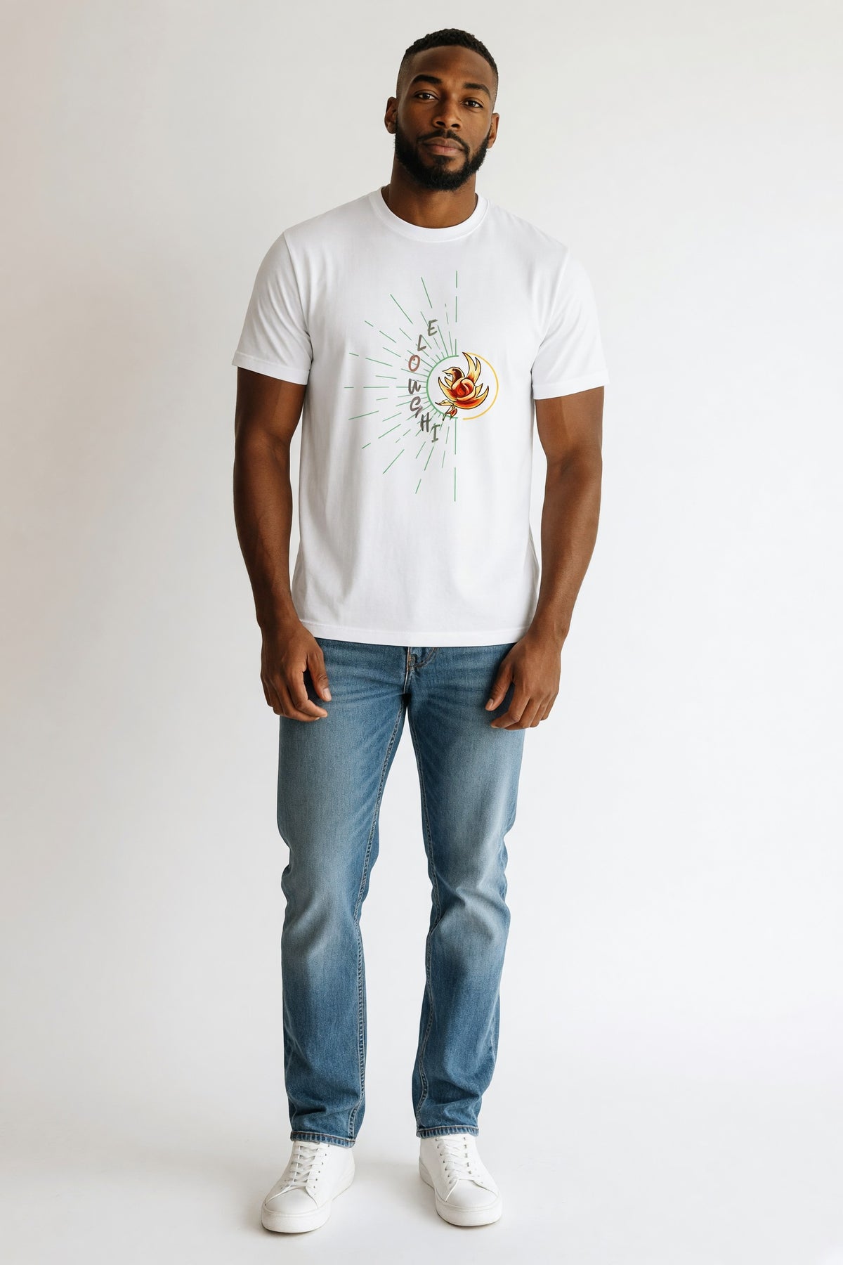 Eloushi Sunburst Tee - model shot