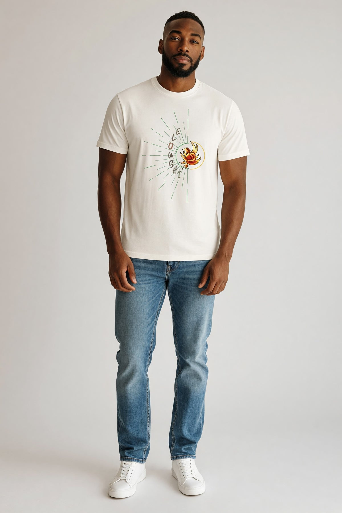 Eloushi Sunburst Tee - model shot