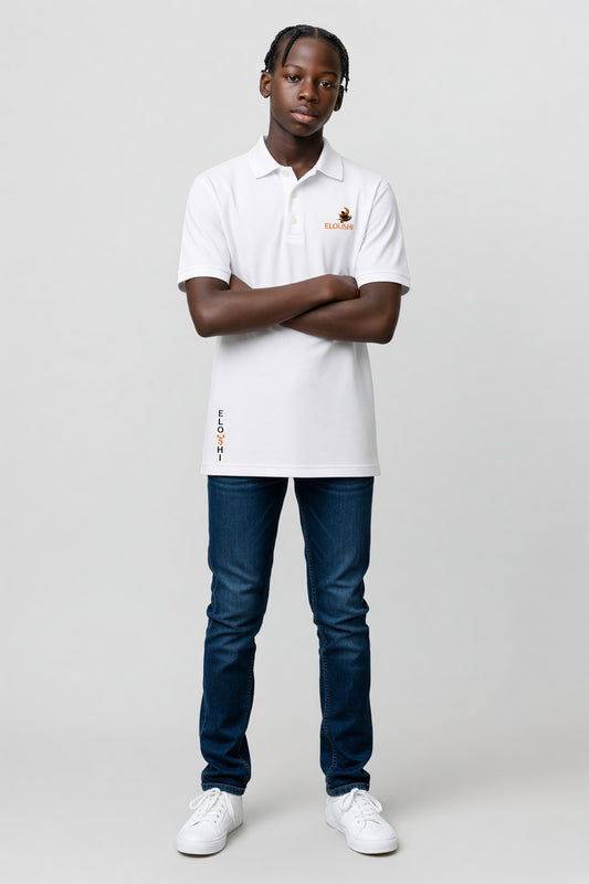 Eloushi White Performance Shirt - model shot