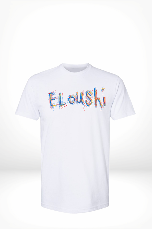 Eloushi Vibrant Strokes White Tee