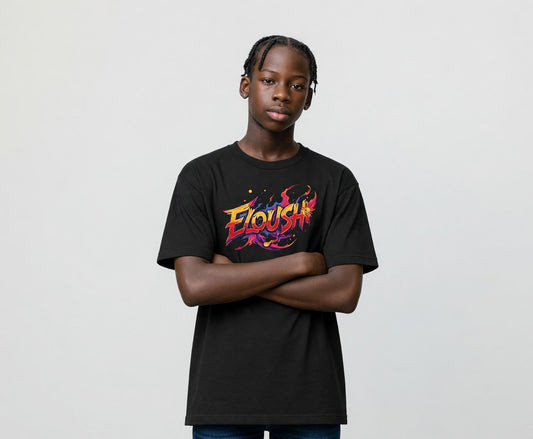 Eloushi Flame Graffiti Tee