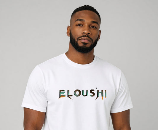 Eloushi Olive Script Tee