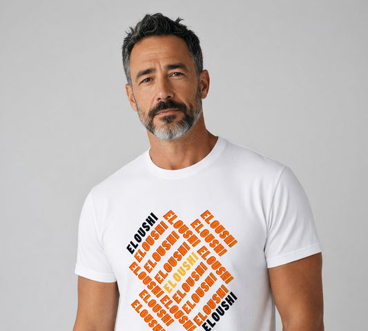 Eloushi Orange Geo Tee
