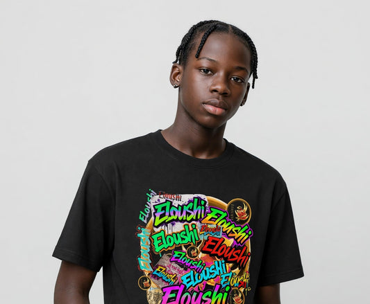 Eloushi Color Graffiti Script Tee