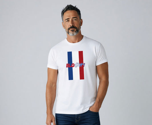 Eloushi Tricolor Bar Tee