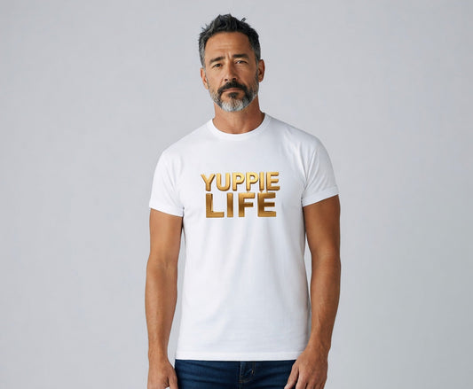 Yuppie Life Gold Block Tee