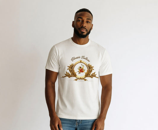 Eloushi Gold Culture Crest Tee
