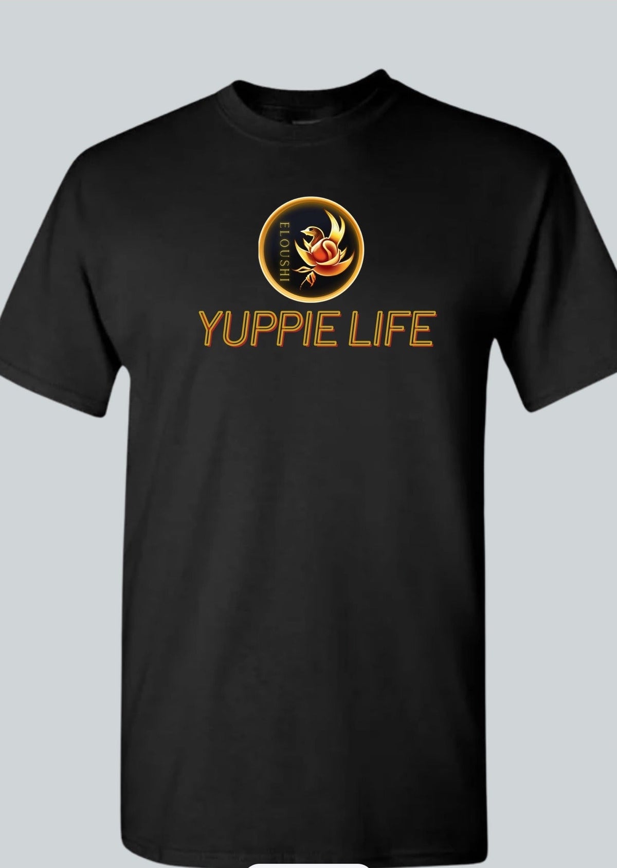 Yuppie Life Gold Coin Tee — Black