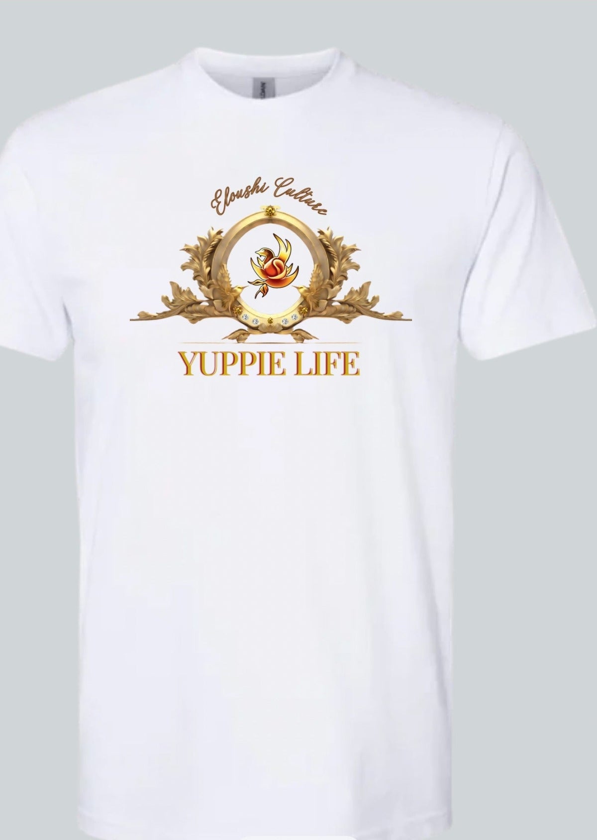 Yuppie Life Culture Crest Tee — White