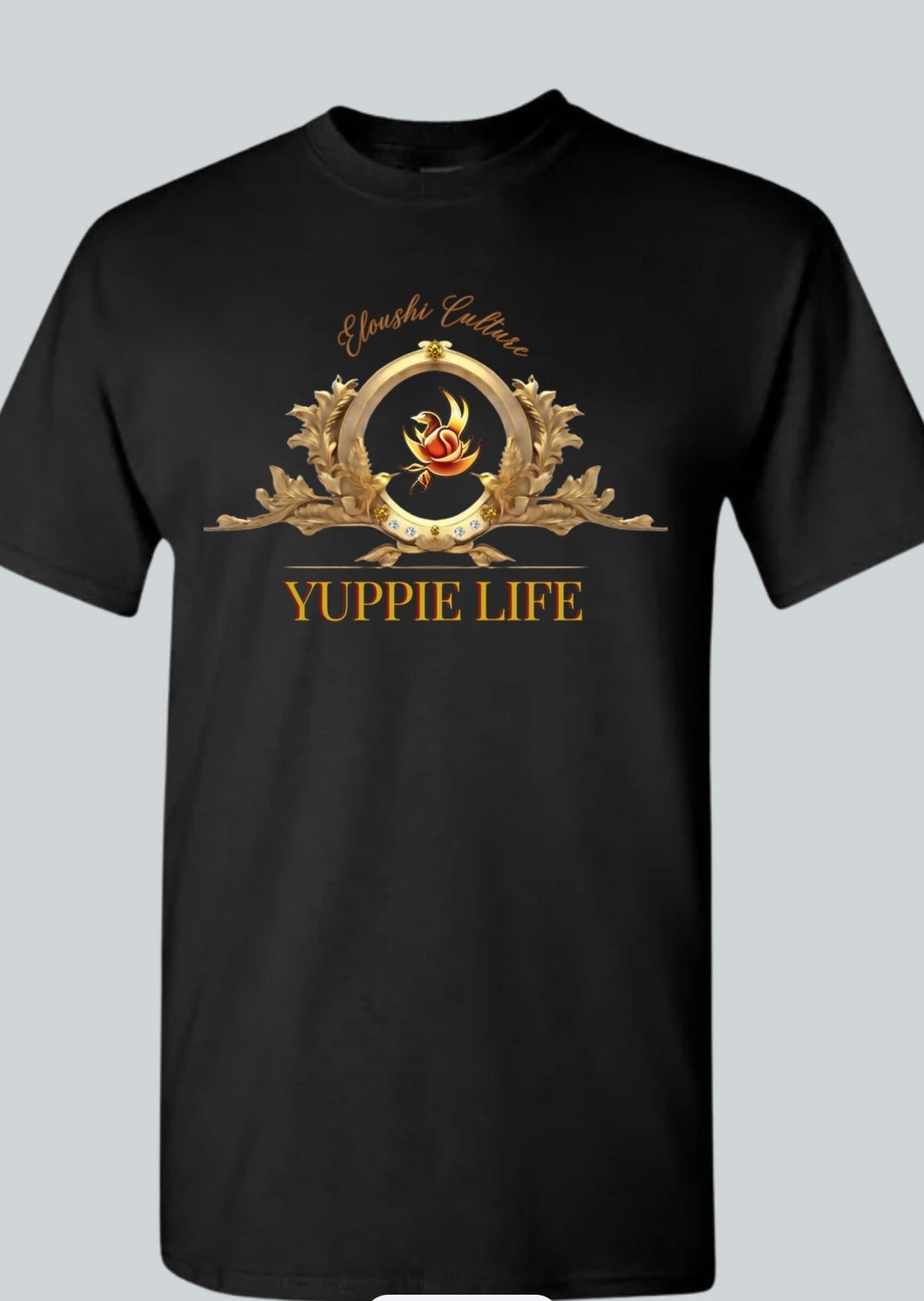 Yuppie Life Culture Crest Tee — Black