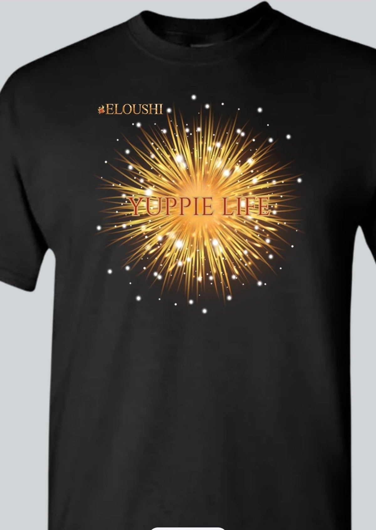 Yuppie Life Fireworks Tee — Black