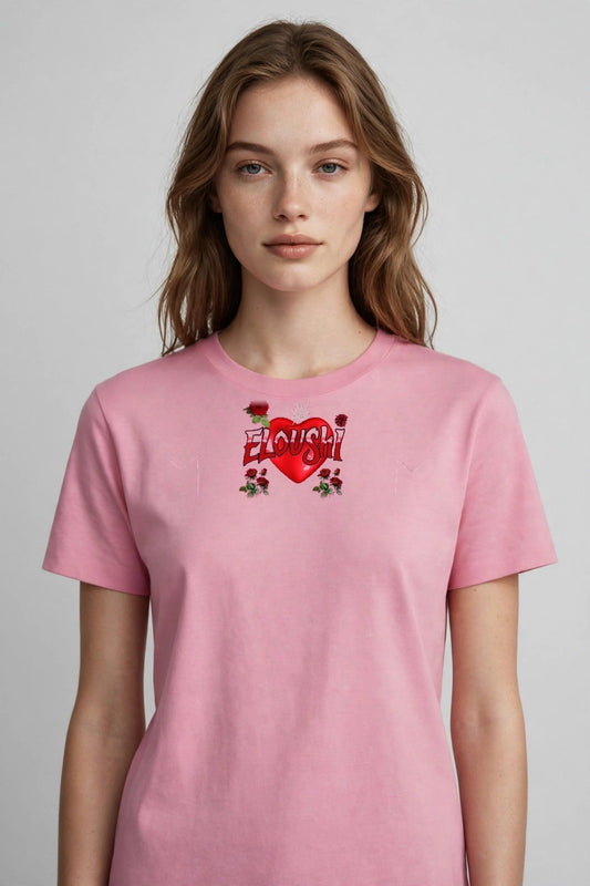 Eloushi Graffiti Rose Heart Tee