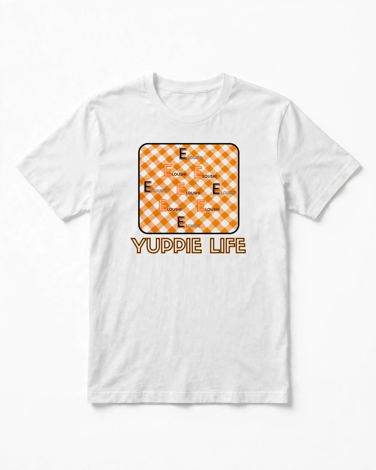Yuppie Life Gingham Tee