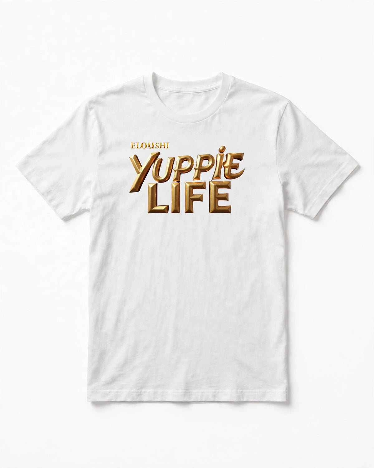 Yuppie Life Gold Italic Tee