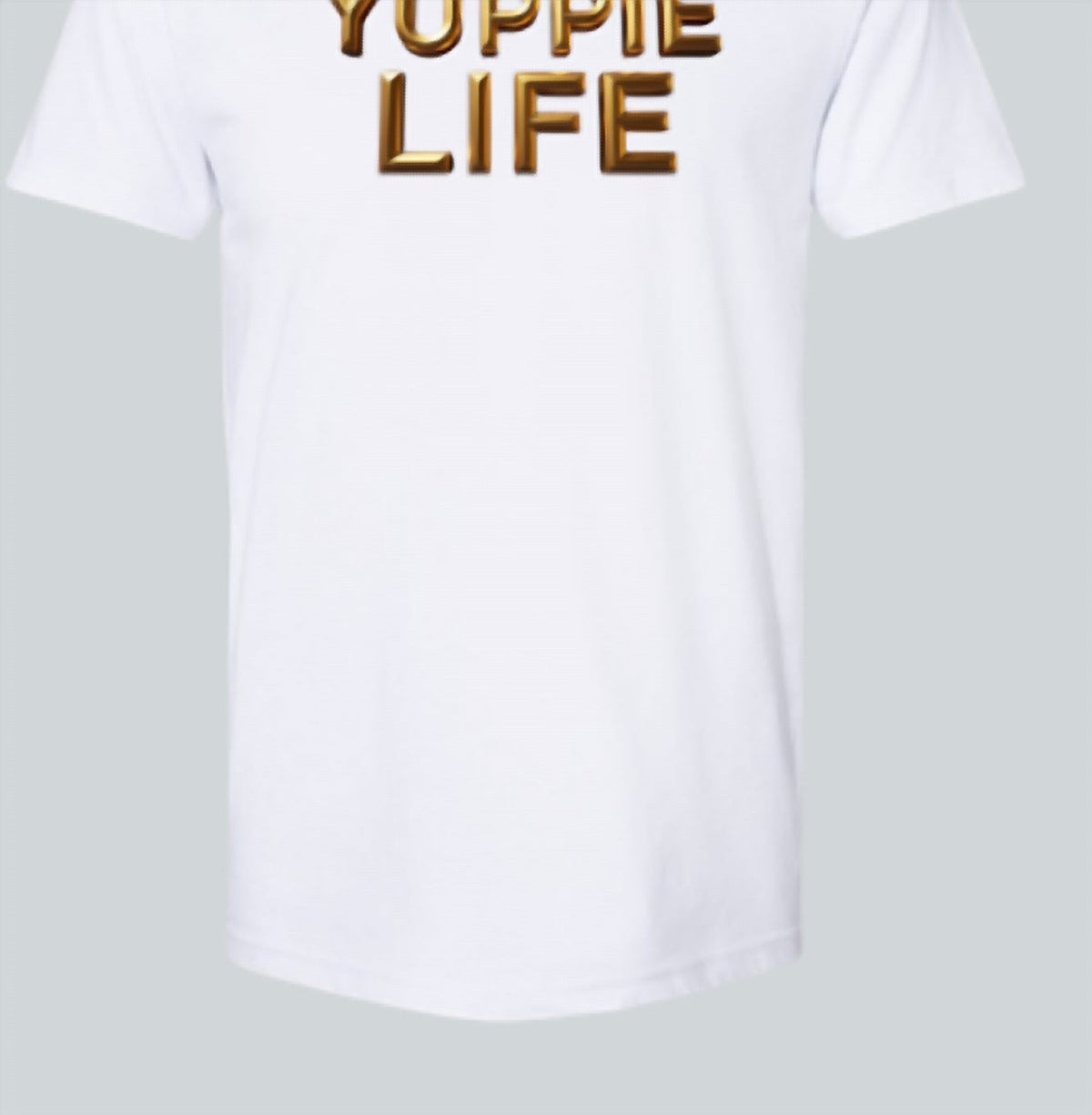 Yuppie Life Gold Serif Tee