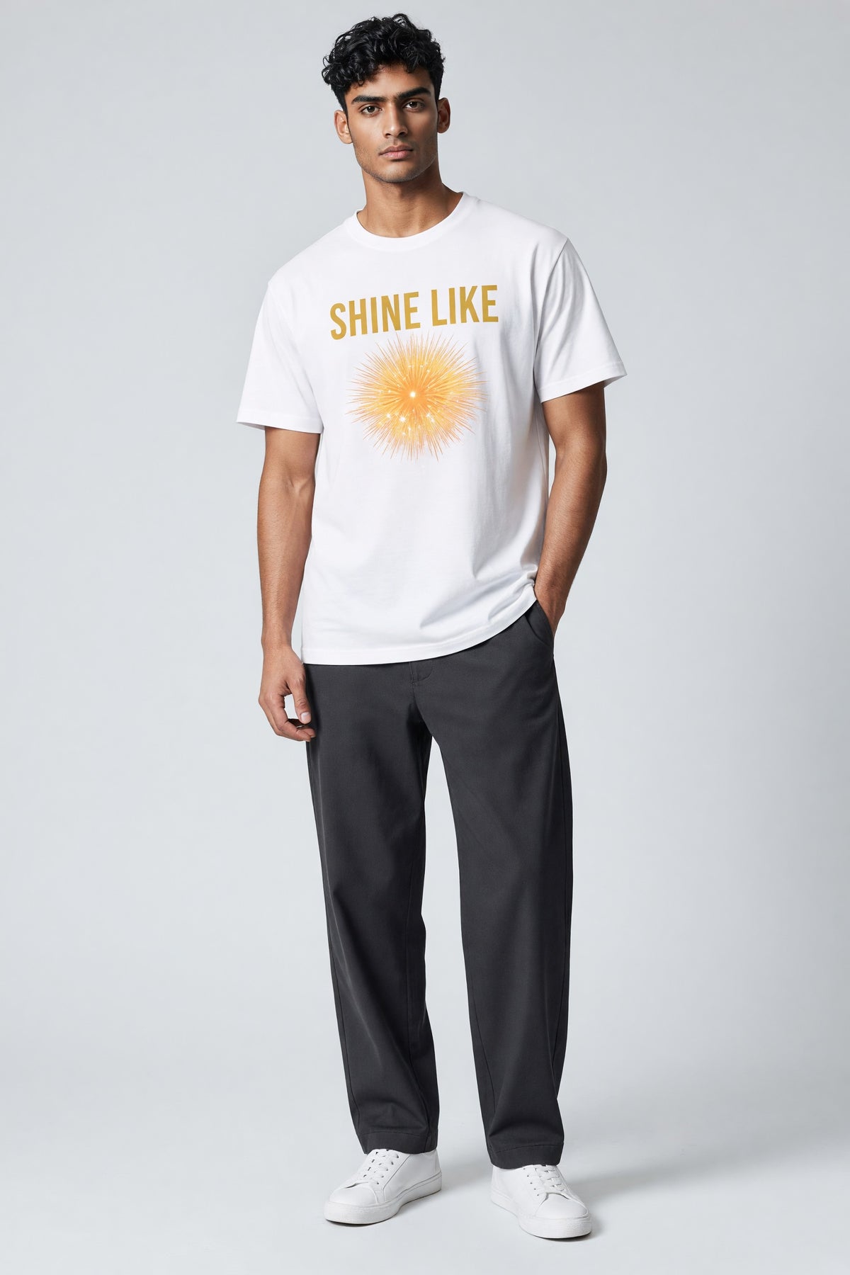Yuppie Life Sunburst Tee - model shot